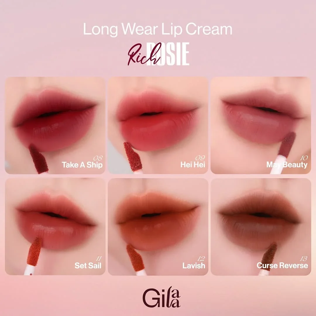 SON KEM GILAA LONG WEAR LIP CREAM 2 RICH ROSIE - VER2