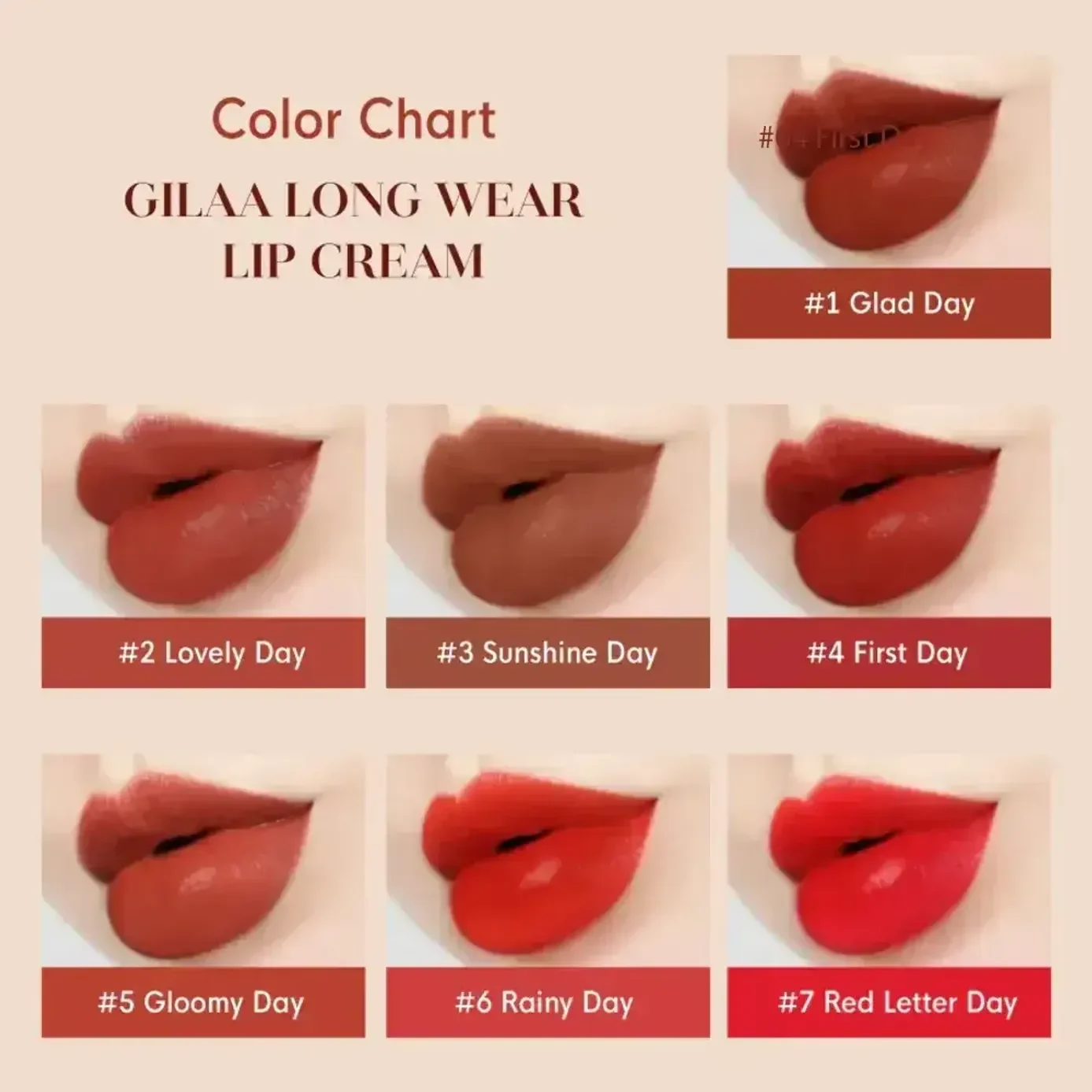 Son kem lì Gilaa Long Wear Lip Cream