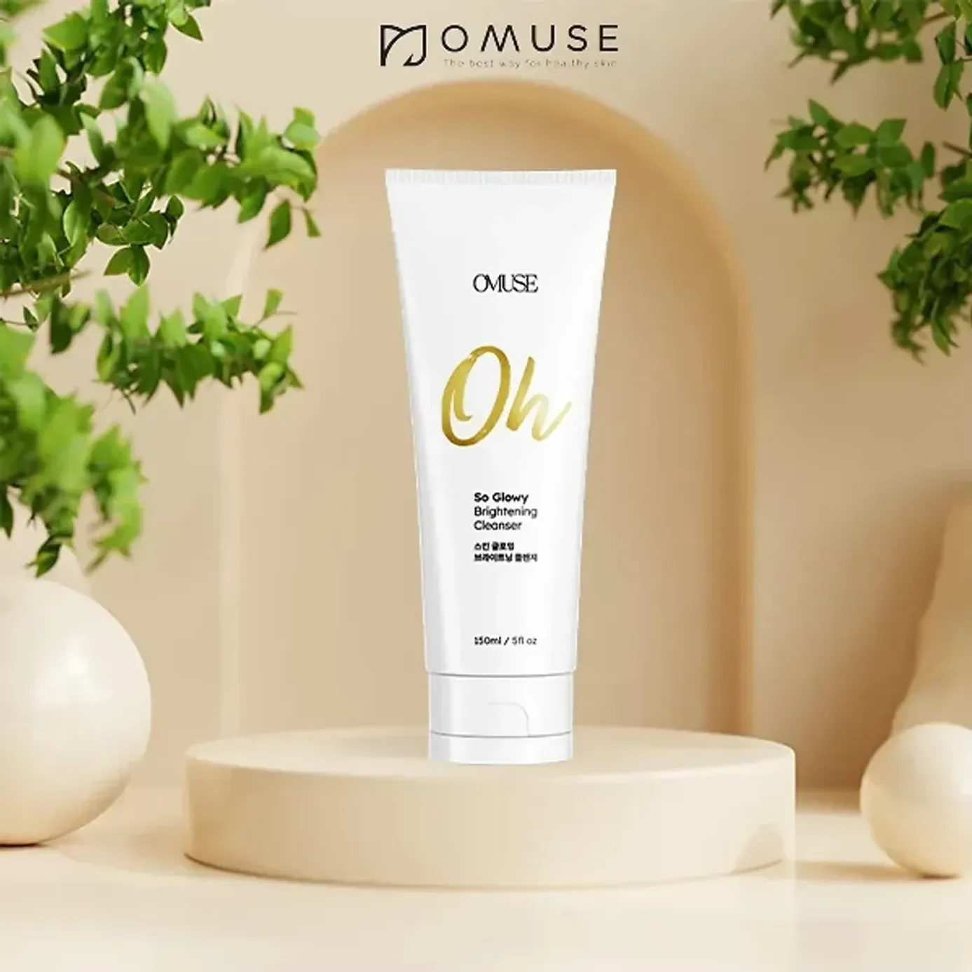 Sữa rửa mặt OMUSE Oh So Glowy Brightening Cleanser 150ml