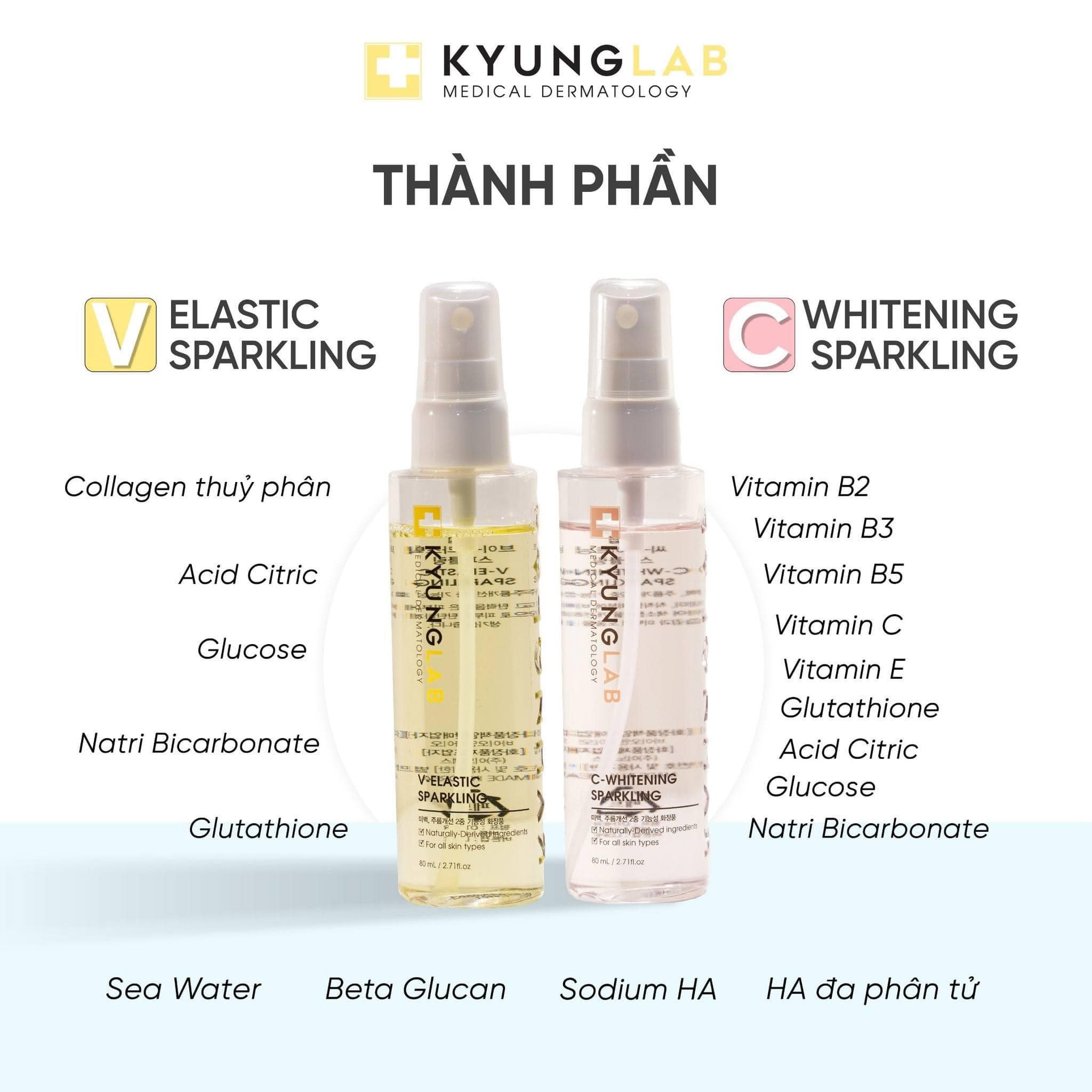 Xịt dưỡng sparkling KyungLab vitamin trắng sáng da