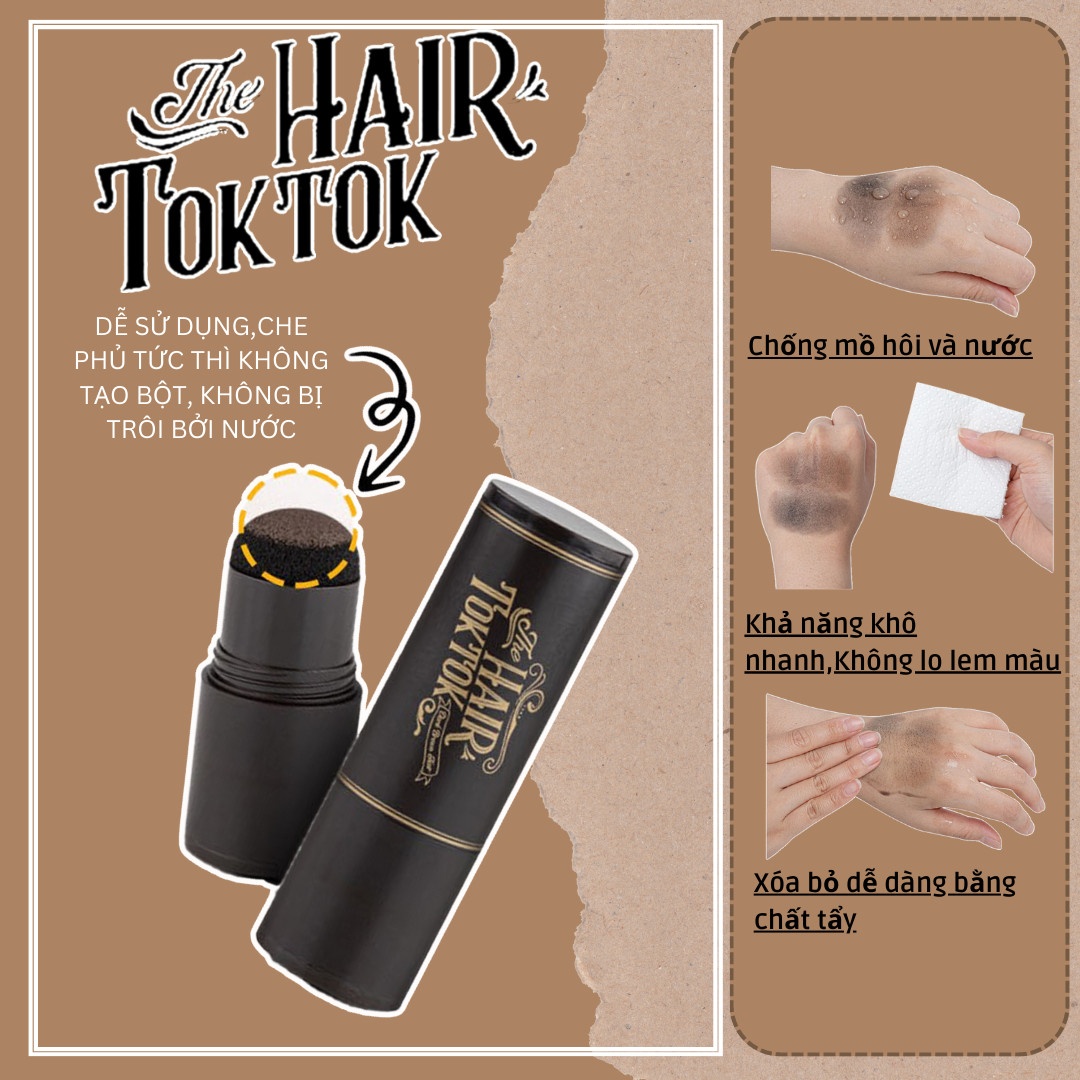 Phấn che khuyết điểm tóc dạng lăn Luk Fixx The Hair Tok Tok