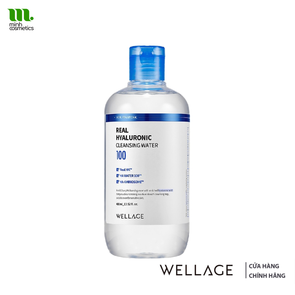 NƯỚC TẨY TRANG WELLAGE REAL HYALURONIC CLEANSING WATER 100