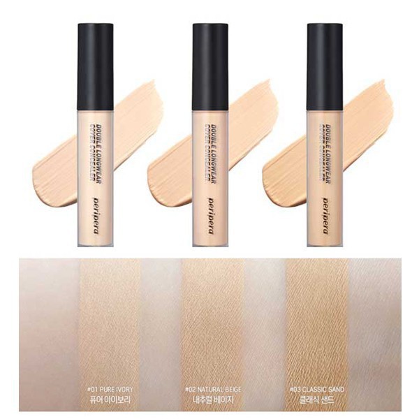 Che khuyết điểm Peripera Double Longwear Cover Concealer