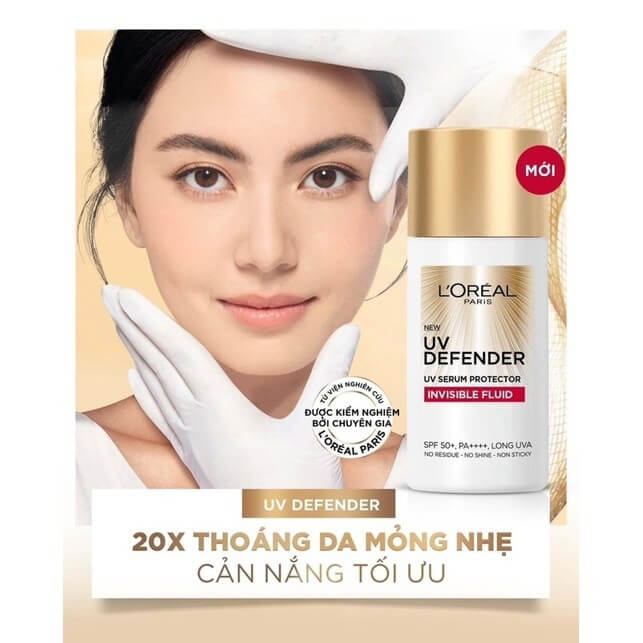 Kem chống nắng Loreal UV Defender 20X đủ size