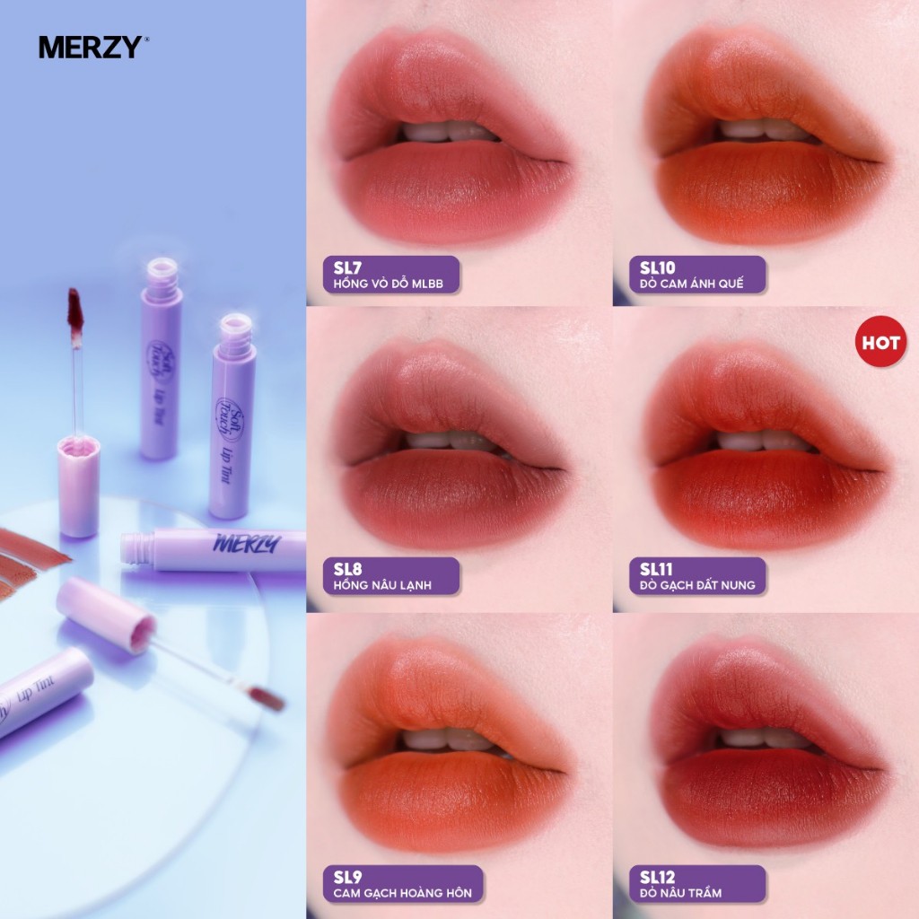 Son Kem Lì Merzy Soft Touch Lip Tint Ver 2