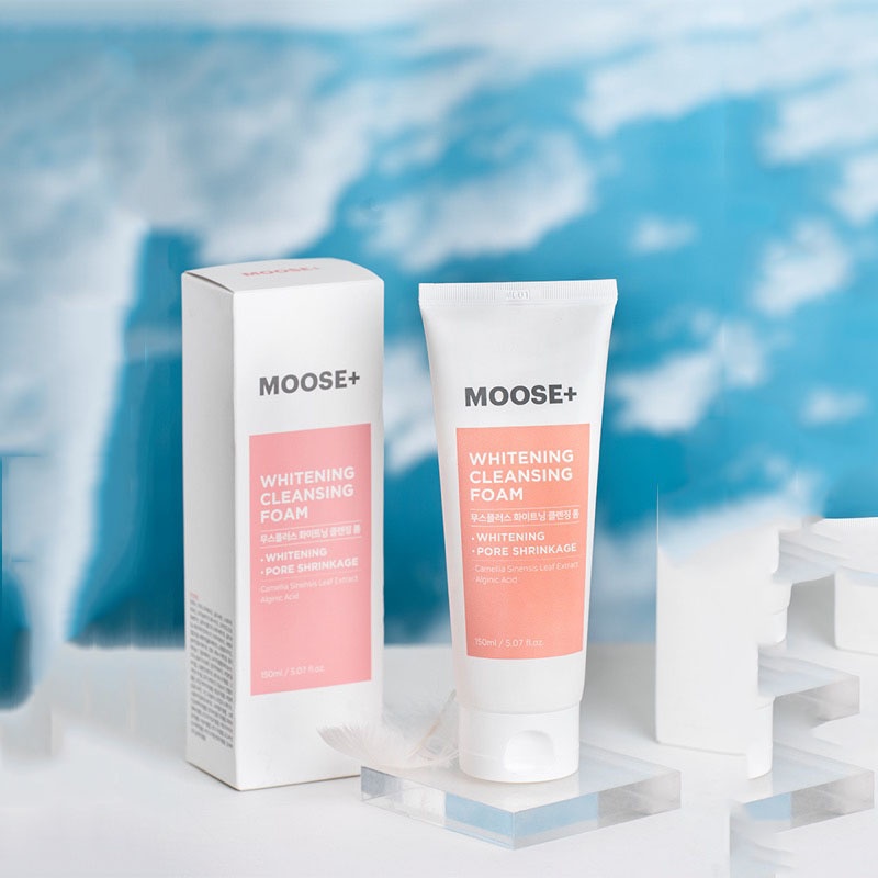 Sữa rửa mặt Moose+ Whitening Cleasing Foam 150ml