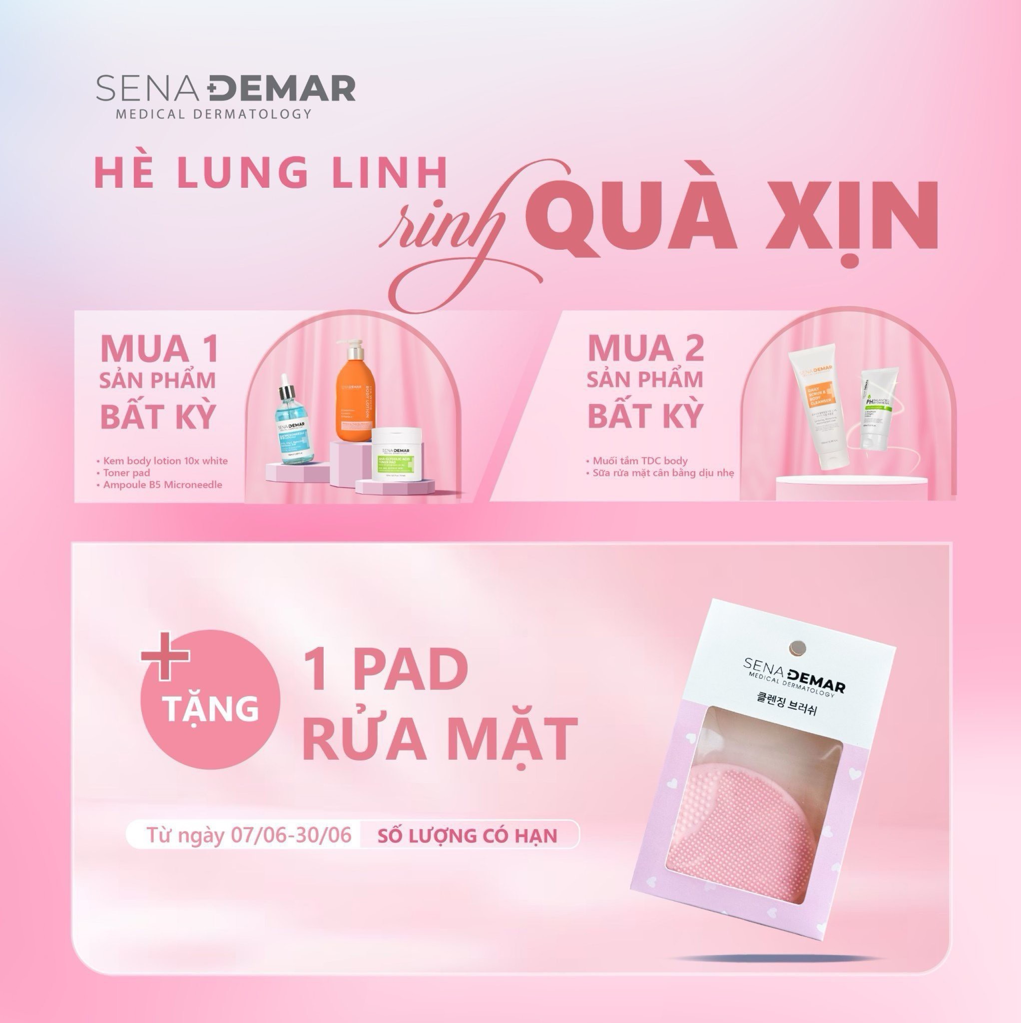 Quà tặng - Pab rửa mặt SenaDemar