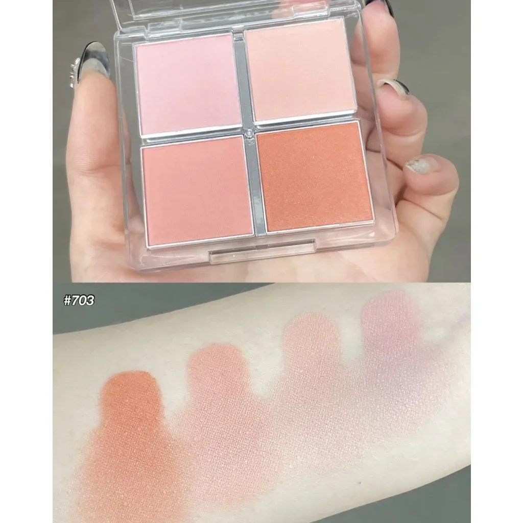 Bảng má hồng 4 ô GOGO TALES soft mist naked feeling blush