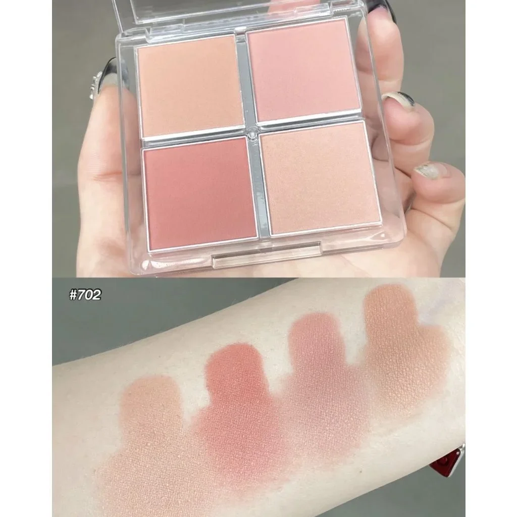 Bảng má hồng 4 ô GOGO TALES soft mist naked feeling blush