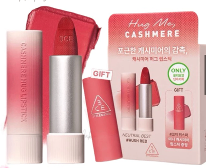 Set son 3ce Cashmere Hug Lipstick