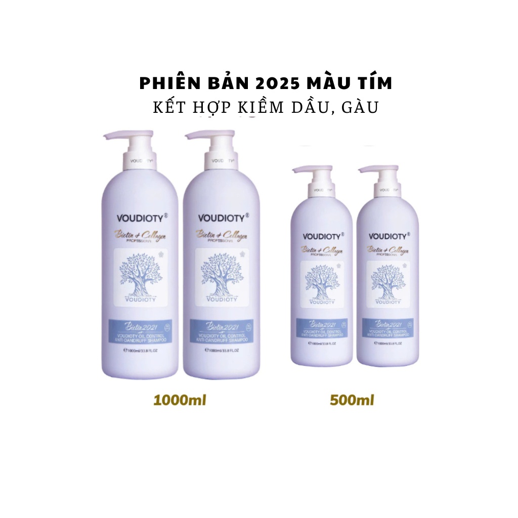 SET GỘI XẢ BIOTIN COLLAGEN PROFESSIONAL ( BẢN NEW 2021) - TÍM  1000ml