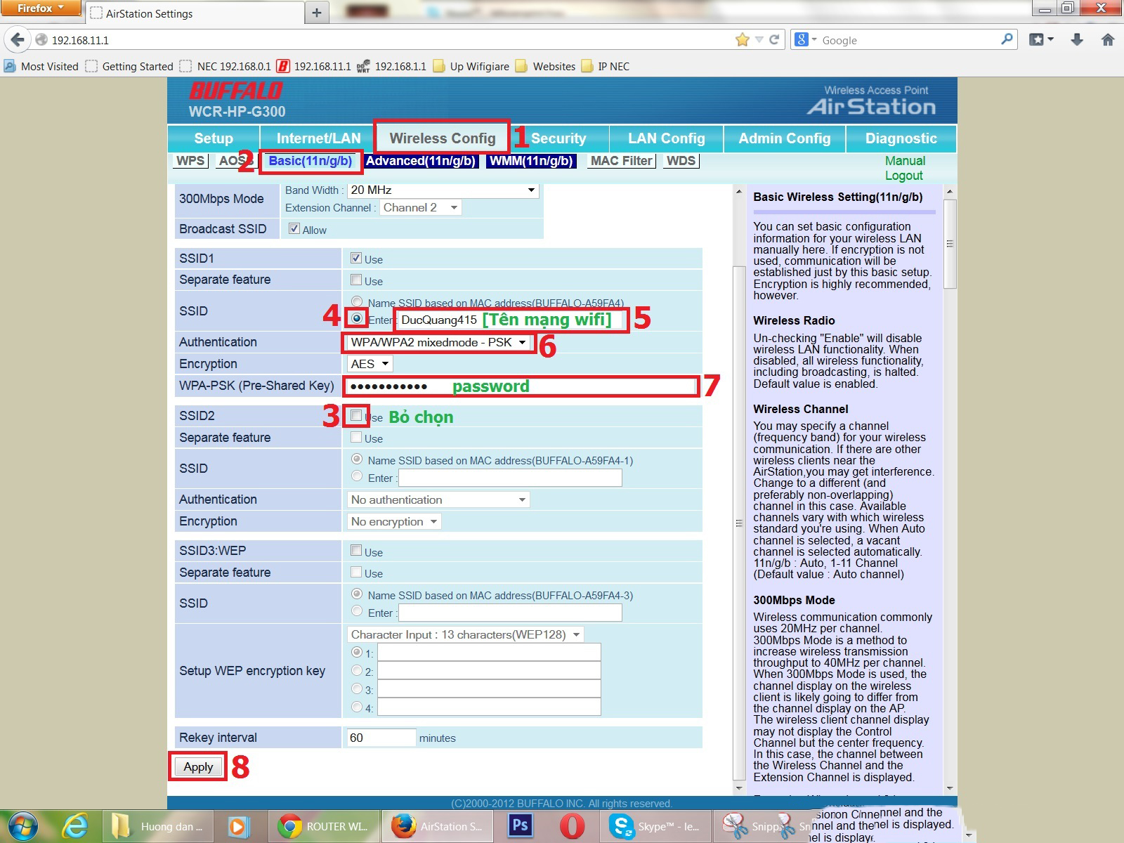 huong dan cai dat wifi buffalo wcr hp g300 lam repeater