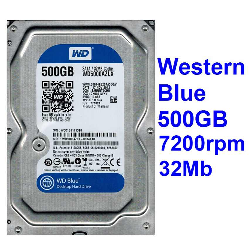 Western Digital Blue WD5000AZLX 500GB