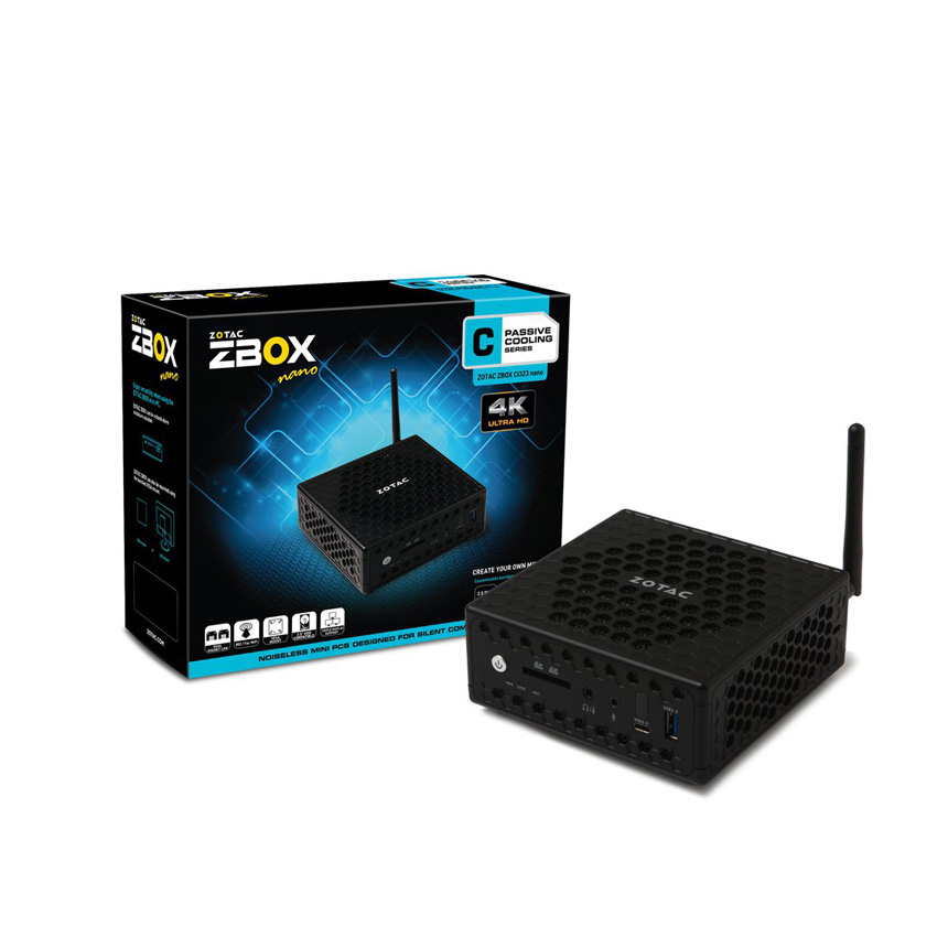 Mini PC ZBOX nano CI323 Ram 2GB HDD 500GB