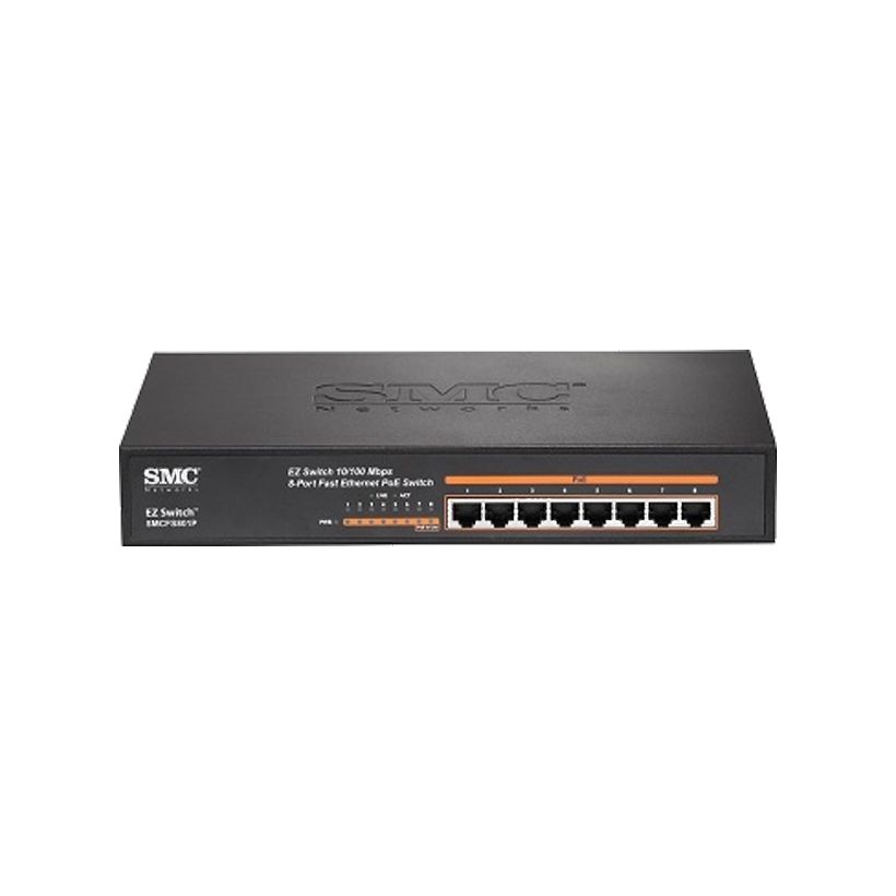 Switch PoE SMC SMCFS801P 10/100Mbps EZ (8 Port)