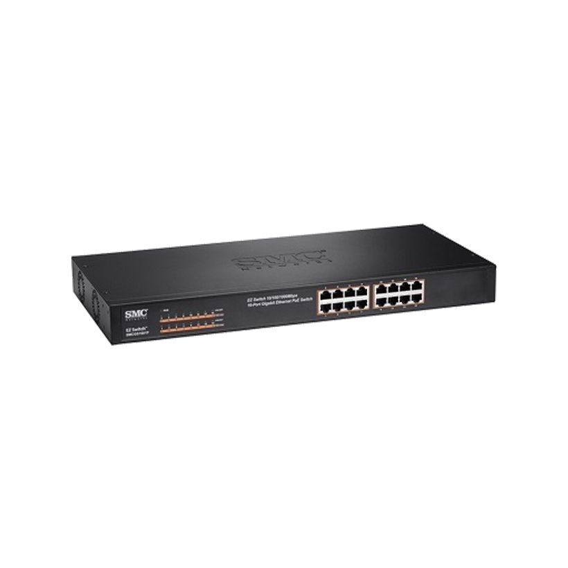 Switch PoE SMC SMCGS1601P Gigabit EZ Switch PoE (16 Port) Switch PoE SMC SMCGS1601P Gigabit EZ Switch PoE (16 Port)