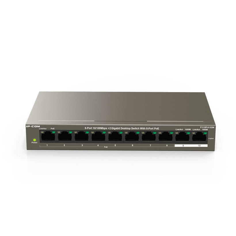 IP-COM PoE Switchs  F1110P-8-102W V1.0