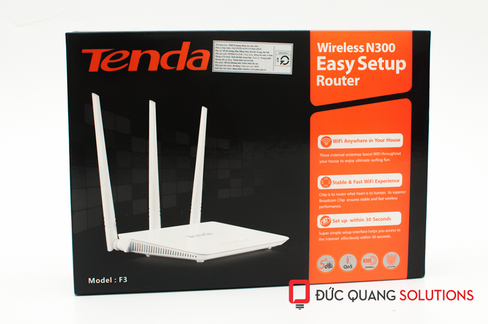 wifi tenda F3 mạnh mẽ