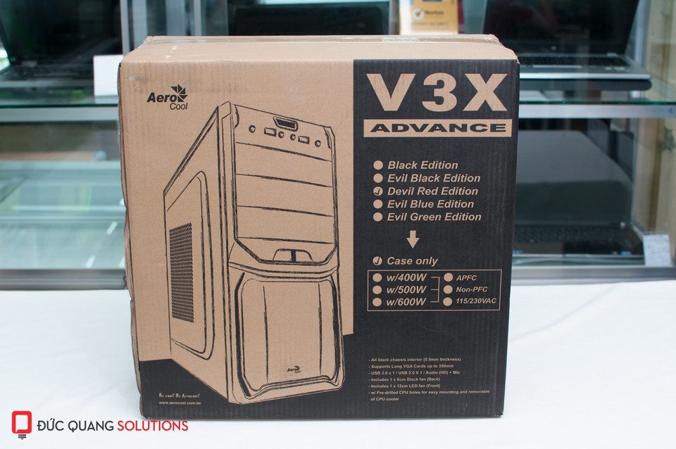 Case AEROCOOL V3X Advance RED