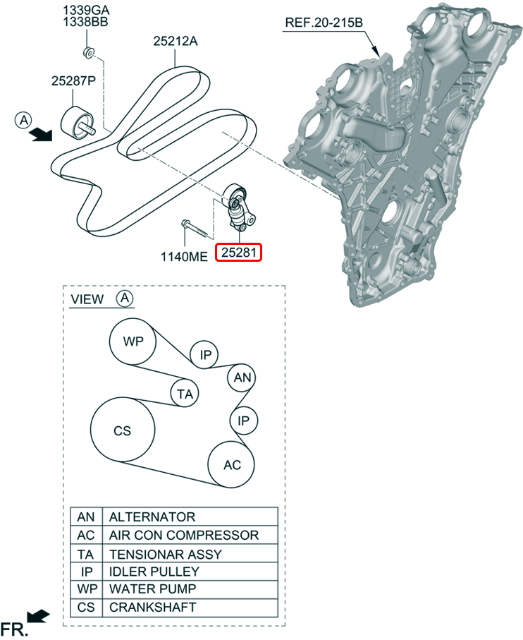 Cụm tăng tổng chính hãng HYUNDAI KIA | 252813N300 tại HCM