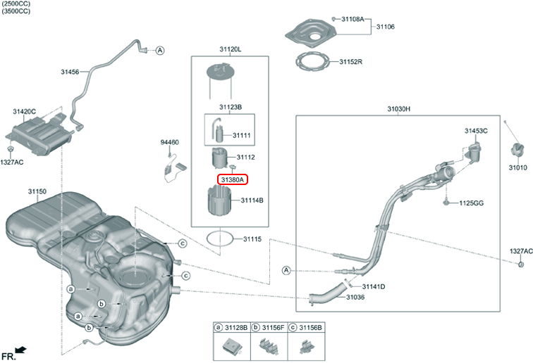 Van điều áp xăng chính hãng HYUNDAI KIA | 31370P2000 tại HCM