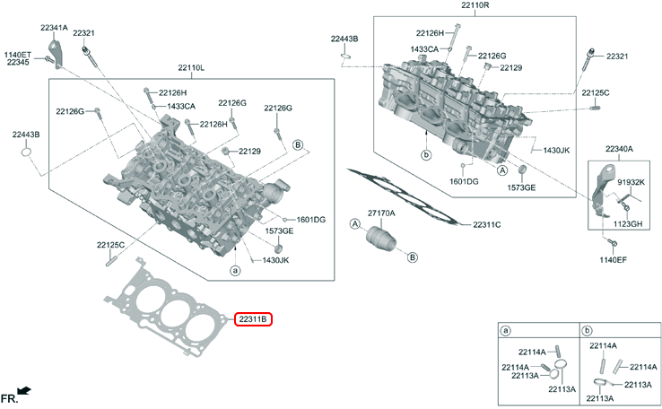 Ron quy lát chính hãng HYUNDAI KIA trước | 223113N400 tại HCM