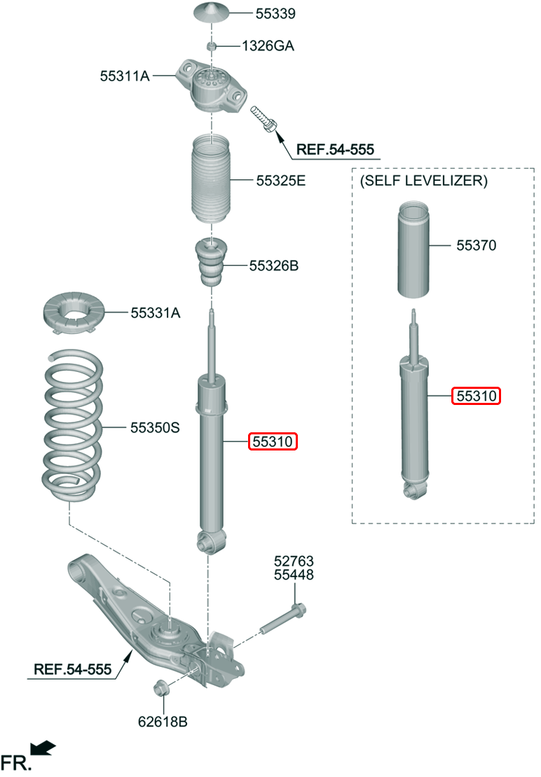 Nhún sau chính hãng HYUNDAI KIA | 55367S9400 tại HCM