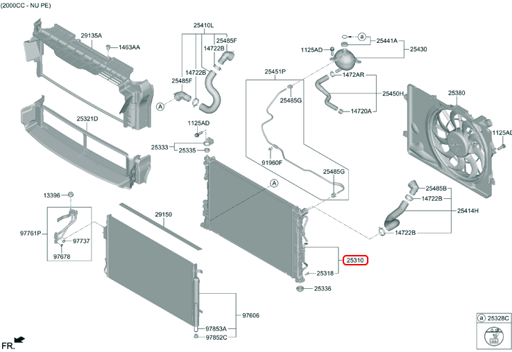 Két nước chính hãng HYUNDAI KIA | 25310N9610 tại HCM