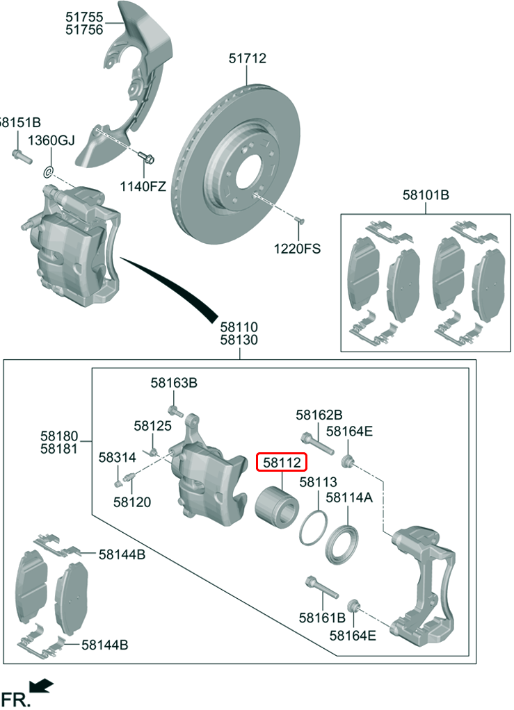 Bọc bình ắc quy chính hãng HYUNDAI | 37112H6450 tại HCM