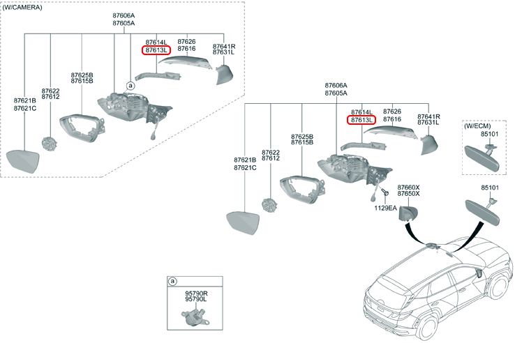 Đèn xi nhan chính hãng HYUNDAI KIA LH | 87614N9000 tại HCM