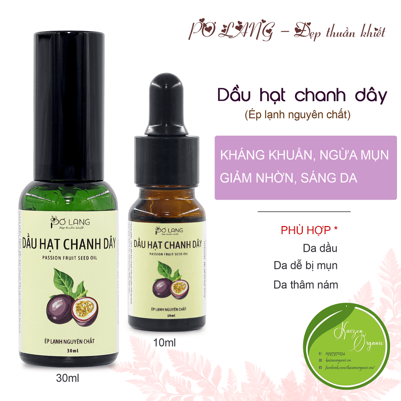 Dầu hạt chanh dây Pơ Lang_KaizenOrganic