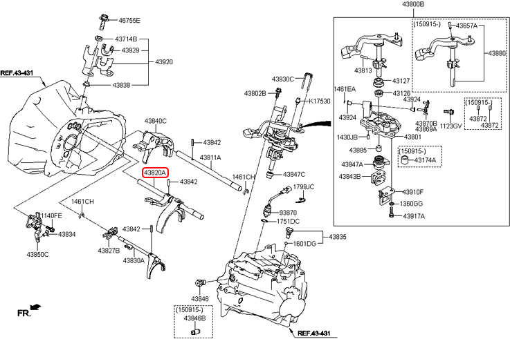 Càng lừa chính hãng HYUNDAI | 4382002550 tại HCM