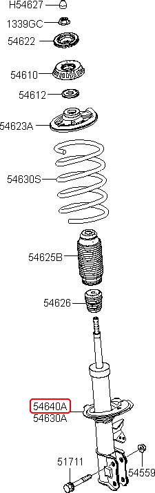 Nhún trước chính hãng KIA RH | 5466007200 tại HCM