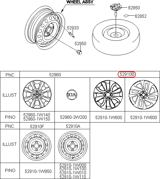 Mâm đúc chính hãng KIA | 529101W600 tại HCM