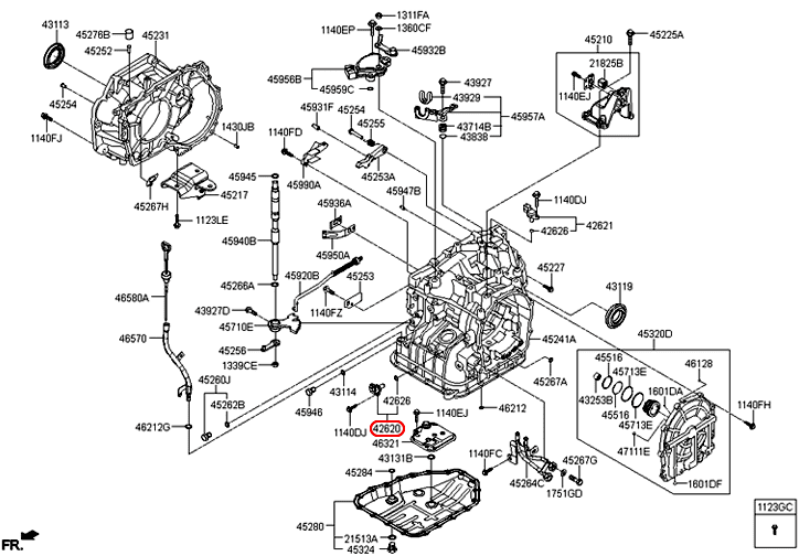 Cảm biến tốc độ hộp số Hyundai Grand i10 14-17 AT đầu vào, 4262039051, 4262039022, chính hãng HYUNDAI hCM