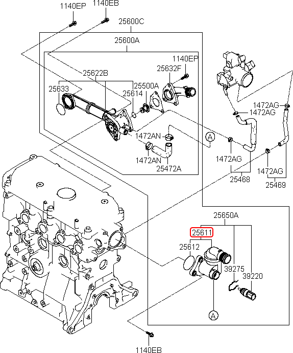 Co nước ngắn chính hãng HYUNDAI | 2561102801 tại HCM