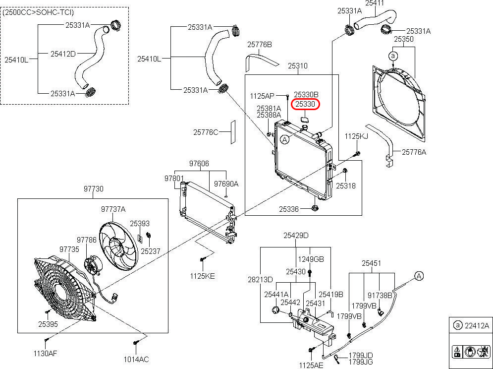 Nắp két nước Grand i10 14-17, 2533017000, HYUNDAI HCM, KIA HCM, chính hãng HYUNDAI