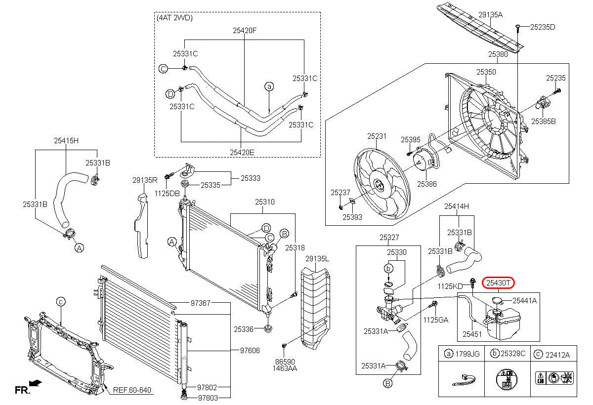 Bình nước phụ Grand i10 14-17, 25430B4000, HYUNDAI HCM, KIA HCM, chính hãng HYUNDAI