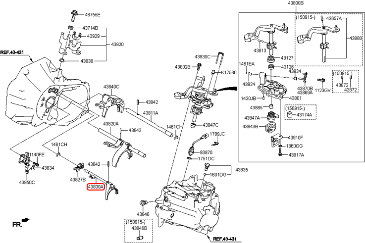 Càng lừa chính hãng HYUNDAI | 4383002540 tại HCM