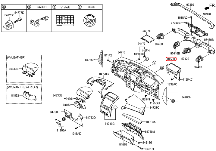 Túi khí táp lô chính hãng KIA | 845302P100 tại HCM