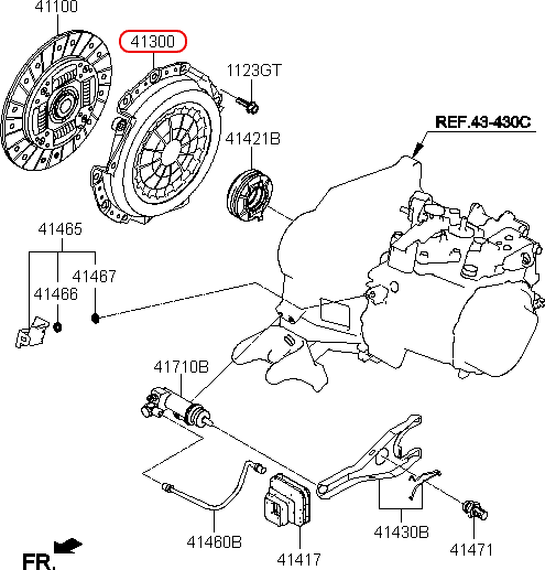 Mâm ép chính hãng KIA | 4130023136 tại HCM