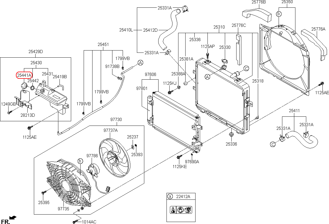 Nắp bình nước phụ KIA Morning 04-10, 254412B100, 2544126100,chính hãng KIA HCM