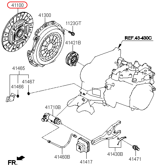 Lá côn chính hãng KIA | 4110023136 tại HCM