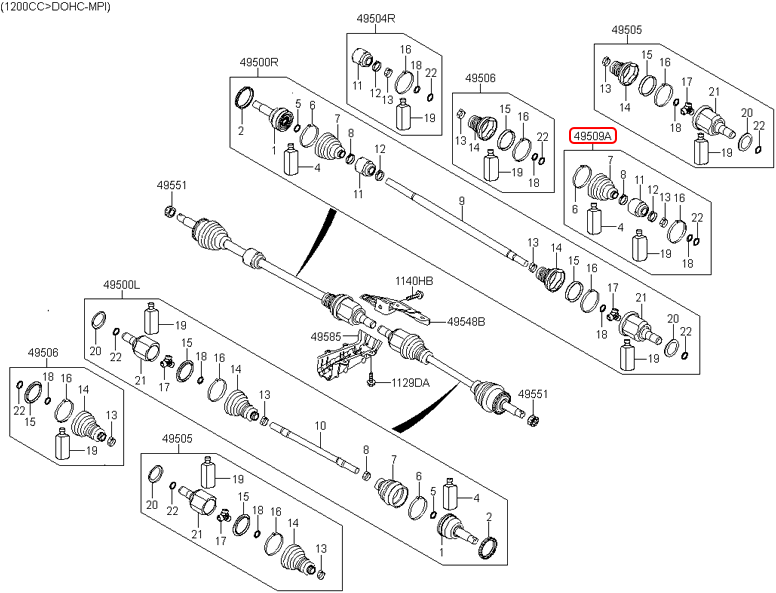 Chụp bụi láp ngoài hiệu KBR | A2501 tại HCM