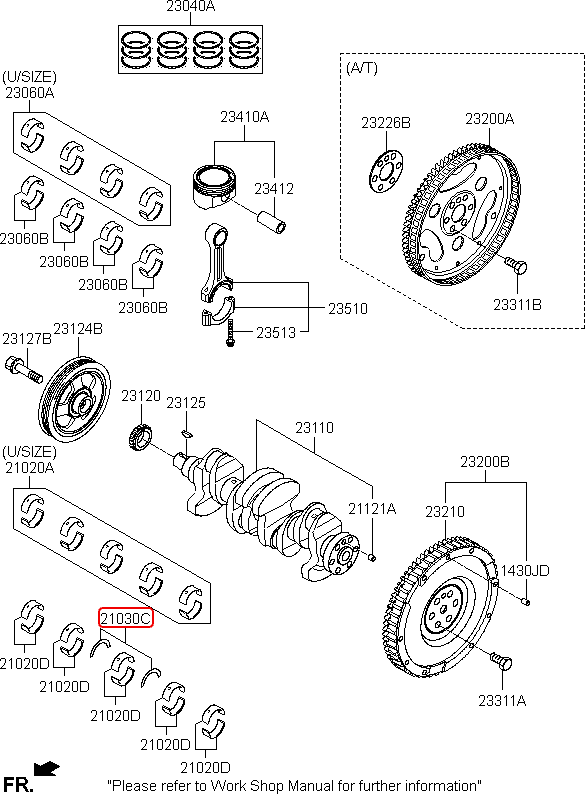 Phe gài cốt máy chính hãng KIA | 2103003100 tại HCM