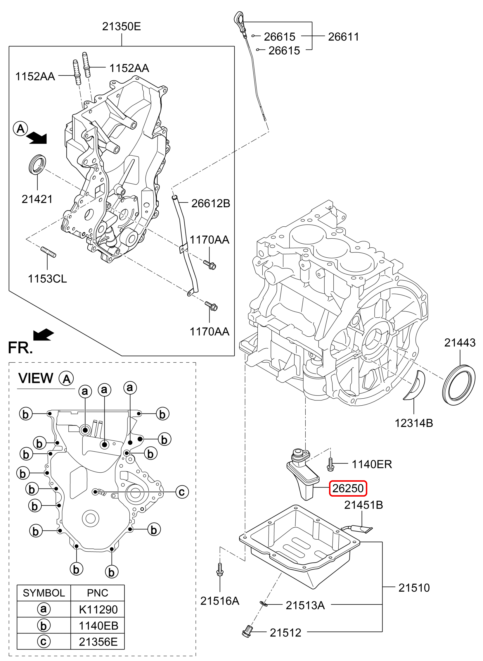 Lọc nhớt các te HYUNDAI Grand i10 14-21 1.0, 2625004001, 2625004000, HYUNDAI HCM, KIA HCM