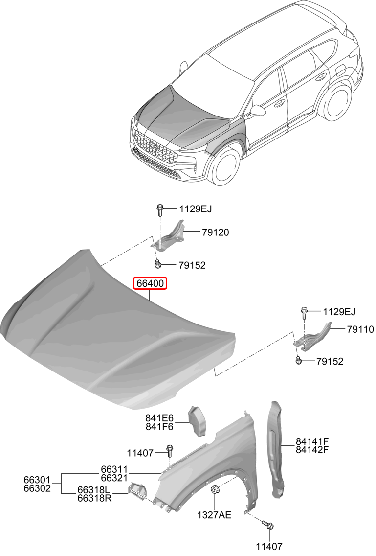 Capo chính hãng HYUNDAI | 66400S1000 tại HCM