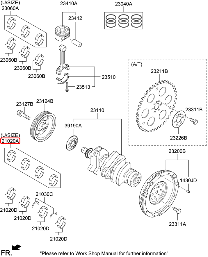 Miễng cốt máy chính hãng HYUNDAI cos1 | 2102004912 tại HCM