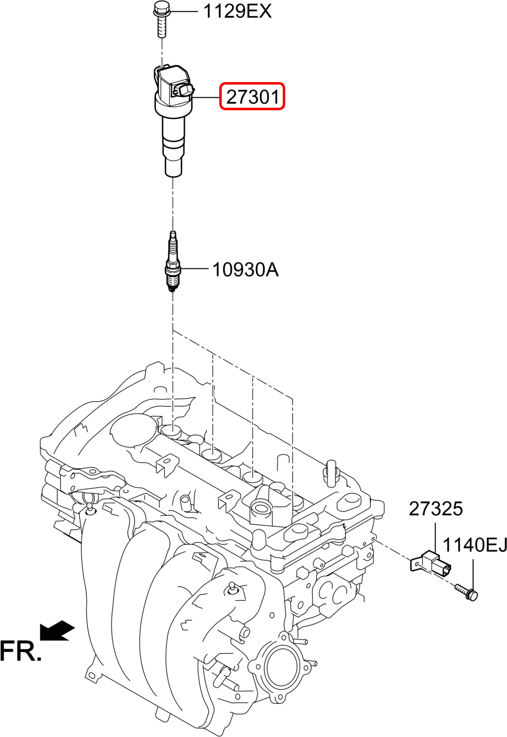 Mô bin chính hãng HYUNDAI | 273002E000