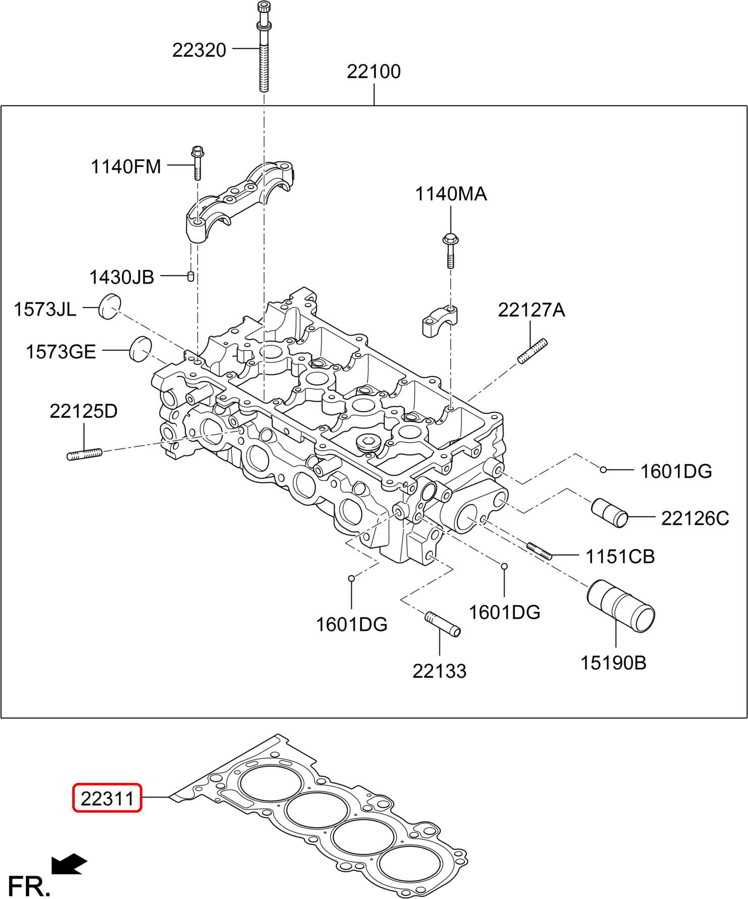 Ron quy lát chính hãng KIA | 2231103550